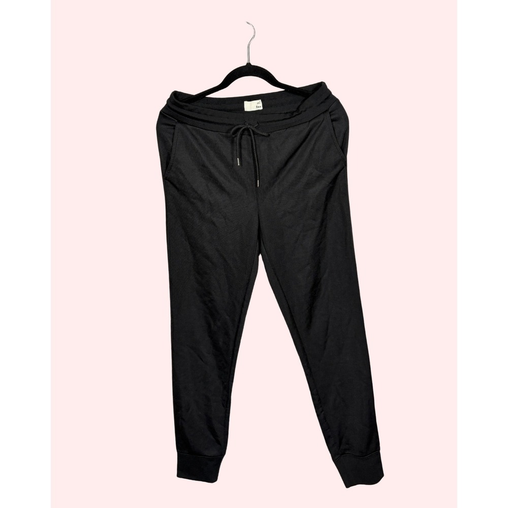 Wilfred Free Aritzia Black Joggers Drawstring Knit Sweatpants Medium
